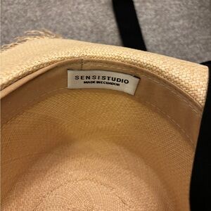 Sensi Studio Tan Woven Women's Hat